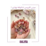 کلیپس مو زنانه مدل شکوفه کریستالی 2 عددی 5